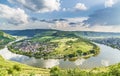 Moselle Loop at Kroev Panorama Germany Royalty Free Stock Photo