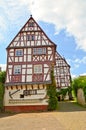 Moselle Valley Germany: Timbered house in Puenderich Royalty Free Stock Photo