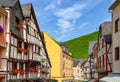 Moselle Valley Germany: View to market square and timbered houses in the old town of Bernkastel-Kues, Germany Royalty Free Stock Photo
