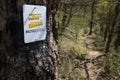 moselsteig hiking path germany Royalty Free Stock Photo