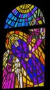 Moses Angels Stained Glass Moses Memorial Church Mount Nebo Jordan