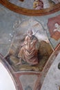 Moses, fresco in the Church of All Saints in Sesvete, Croatia Royalty Free Stock Photo