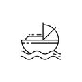 Moses icon. Element of Jewish icon for mobile concept and web apps. Thin line Moses icon can be used for web and mobile