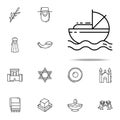 Moses icon. Judaism icons universal set for web and mobile