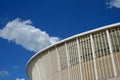 THE MOSES MABHIDA STADIUM AGAINST BLUE SKY AND CLOUD