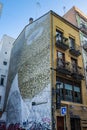 Moses mural in Carmen neighbourhood in Valencia, Spain