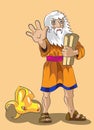 Moses and Precept stones Royalty Free Stock Photo