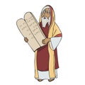 Moses the prophet with Stone Tablets