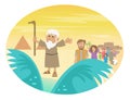 Moses Splitting The Sea Royalty Free Stock Photo