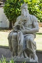 Moses Statie by Michelangelo in Myers Park, Auckland. Royalty Free Stock Photo