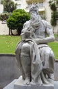 Moses statue in Auckland New Zealand Royalty Free Stock Photo