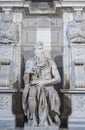 Moses statue in Rome Royalty Free Stock Photo