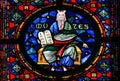 Moses and the Stone Tablets - Stained Glass