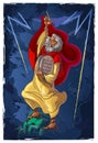 Moses and the ten commandments Royalty Free Stock Photo