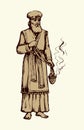 High Priest. Vector drawing Royalty Free Stock Photo