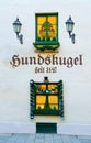 Moshammers Hundskugel was the eldest Tavern of Munich since 1440 Royalty Free Stock Photo