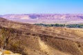 Moshav Paran and the Arava landscape Royalty Free Stock Photo