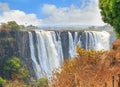 Mosi-oa-Tunya, Victoria Falls, one of the natural wonders of the world