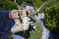 Mosiac Trumpeter in The Giants House Garden Akaroa New Zealand