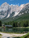 Mosigo Lake in San Vito di Cadore inside Italian Dolomites Alps Scenery