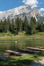 Mosigo Lake in San Vito di Cadore inside Italian Dolomites Alps