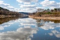 Moskva-river in the early spring Royalty Free Stock Photo