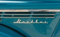Moskvich logo from 1950. Royalty Free Stock Photo