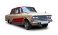 Moskvich 408 - retro car from the USSR. White background
