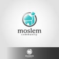 Moslem or Muslim - Islamic Mosque Logo template