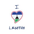 Mosotho flag patriotic t-shirt design.