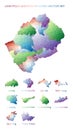 Mosotho low poly regions.