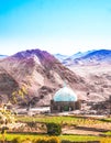 Mosque by abonded village of Kharanaq - Iran Royalty Free Stock Photo