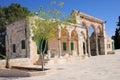 Aqsa Mosque is located in Jerusalem. Royalty Free Stock Photo