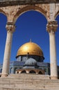 Masjid Aksa is located in Jerusalem. Royalty Free Stock Photo