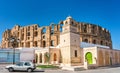 Mosque and Amphitheatre of El Jem, Tunisia Royalty Free Stock Photo