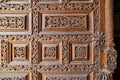 The mosque in the Antique wood carving door detail.