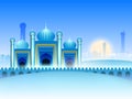 Mosque background for Ramadan Kareem.