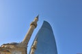 The Shahid Mosque-mosque in Baku.Martyrs` Lane,Alley of Martyrs,Shehidler Khiyabani,Azerbaijan
