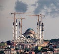 Mosque being restored in Instanbul, Turkey