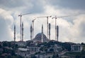 Mosque being restored in Instanbul, Turkey