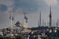 Mosque being restored in Instanbul, Turkey