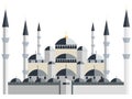 Mosque. Blue mosque istanbul. Ramadan Kareem. Vector illustration.