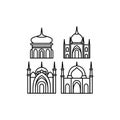 Mosque building icon illustration Royalty Free Stock Photo