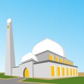 Mosque building illustraton