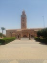 A mosque built in the Moroccan way in marrakech Royalty Free Stock Photo