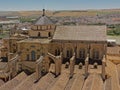 Aerial view on the Mosque cathedral in Cordoba