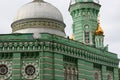 Mosque. Cathedral mosque in Perm city, Russia, at sunset. Old religious Muslim architecture. Ancient mosque. Royalty Free Stock Photo