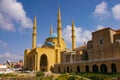Mosque and cathedral side by side Royalty Free Stock Photo