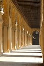 Mosque courtyard corridor Royalty Free Stock Photo