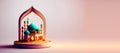Mosque Digital Illustration for Ramadan Islmic Celebration Greeting Royalty Free Stock Photo